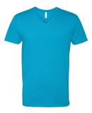 Next Level 6240 CVC V Neck T Shirts in Turquoise