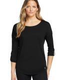 Ogio LOG141 OGIO    Ladies Gravitate Scoop 3/4-Sle in Blacktop