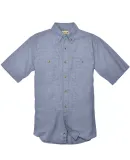 Backpacker BP7019 Men's Slub Chambray Short-Sleeve in Cadet