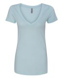 Next Level 6640 The CVC V Neck T Shirts in Ice blue
