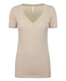 Next Level 6640 The CVC V Neck T Shirts in Cream