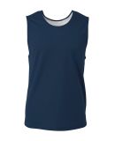 A4 NB2382 - Youth Single Ply Reversible Basketball Navy/Silver