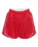 Badger Sportswear 4118 Women's B-Core Pacer Shorts Red/ White