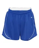 Badger Sportswear 4118 Women's B-Core Pacer Shorts Royal/ White