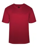 Badger Sportswear 4124 B-Core V-Neck T-Shirt Red