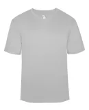 Badger Sportswear 4124 B-Core V-Neck T-Shirt Silver