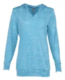 Next Level 6521 The Burnout Hoody  TAHITI BLUE