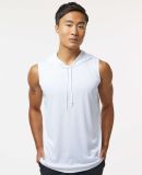 Badger Sportswear 4108 B-Core Sleeveless Hooded T- in White