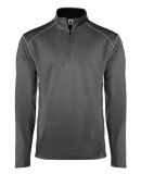 Badger Sportswear 4438 Money Mesh Quarter-Zip Pull in Graphite