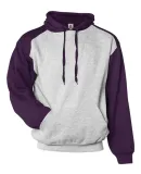 Badger Sportswear 1249 Sport Athletic Fleece Hoode Oxford/ Purple