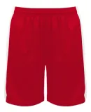 Badger Sportswear 6149 Women's Court Rev. Shorts Red/ White
