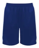 Badger Sportswear 6149 Women's Court Rev. Shorts Royal/ White