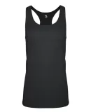 Badger Sportswear 4966 Women's Triblend Racerback Black Heather