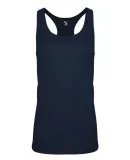 Badger Sportswear 4966 Women's Triblend Racerback Navy Heather