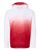 Badger Sportswear 1403 Ombre Hooded Sweatshirt Red