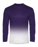 Badger Sportswear 2204 Youth Ombre Long Sleeve T-S Purple