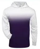 Badger Sportswear 2403 Youth Ombre Hooded Sweatshi Purple