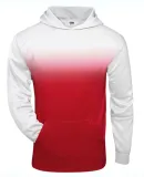 Badger Sportswear 2403 Youth Ombre Hooded Sweatshi Red