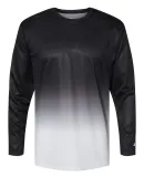 Badger Sportswear 4204 Ombre Long Sleeve T-Shirt Black