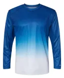 Badger Sportswear 4204 Ombre Long Sleeve T-Shirt Royal