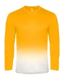 Badger Sportswear 4204 Ombre Long Sleeve T-Shirt Gold