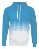 Badger Sportswear 1404 Hex 2.0 Hooded Sweatshirt in Columbia blue