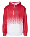 Badger Sportswear 1404 Hex 2.0 Hooded Sweatshirt in Red