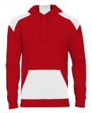 Badger Sportswear 1440 Breakout Performance Fleece in Red/ white