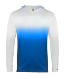 Badger Sportswear 2205 Youth Ombre Long Sleeve Hoo Royal