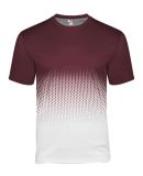 Badger Sportswear 2220 Youth Hex 2.0 T-Shirt in Maroon