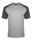 Badger Sportswear 2230 Youth Breakout T-Shirt in Silver/ graphite