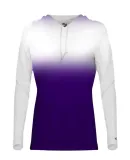 Badger Sportswear 4208 Women's Ombre Long Sleeve H Purple