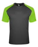 Badger Sportswear 4230 Breakout T-Shirt in Graphite/ lime