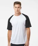 Badger Sportswear 4230 Breakout T-Shirt in White/ black