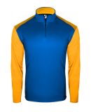 Badger Sportswear 4231 Breakout Quarter-Zip Pullov in Royal/ gold