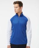 Badger Sportswear 4231 Breakout Quarter-Zip Pullov in Royal/ white