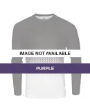 Badger Sportswear 2224 Youth Hex 2.0 Long Sleeve T Purple