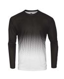 Badger Sportswear 4224 Hex 2.0 Long Sleeve T-Shirt in Black
