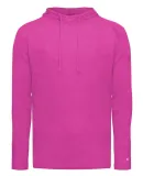 Badger Sportswear 4905 Tri-Blend Surplice Hooded L in Hot pink heather