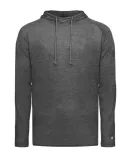 Badger Sportswear 4905 Tri-Blend Surplice Hooded L in Black heather