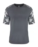 Badger Sportswear 4970 Vintage Camo Sport Triblend Navy Heather