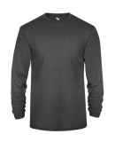 Badger Sportswear 2944 Youth Triblend Long Sleeve  in Black heather