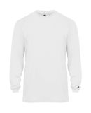 Badger Sportswear 2944 Youth Triblend Long Sleeve  in White