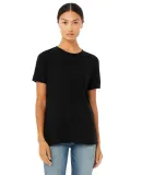 Bella + Canvas 6416 Ladies' Relaxed Vintage Slub T in Solid black slub