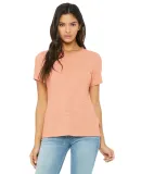 Bella + Canvas 6416 Ladies' Relaxed Vintage Slub T in Peach slub