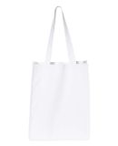 Q-Tees Q125400 27L Jumbo Shopping Bag in White