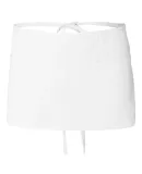 Q-Tees Q2115 Waist Apron with Pockets White
