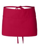 Q-Tees Q2115 Waist Apron with Pockets in Red