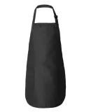 Q-Tees Q4350 Full-Length Apron with Pockets Black