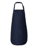 Q-Tees Q4350 Full-Length Apron with Pockets Navy